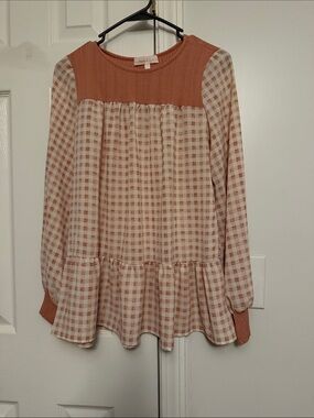 Hailey & Co Ribbed Tee in Dusty Rose